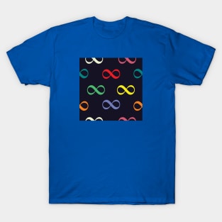 Colorful Infinity Eternal Pattern T-Shirt